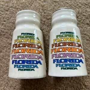 Florida Vintage 1980’s Ceramic Salt & Pepper Shakers